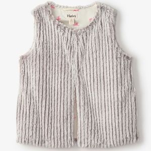 NWT Hatley Ultra Soft Faux Fur Unicorn Lined Vest 10 Soft Comfortable Posh Comfy